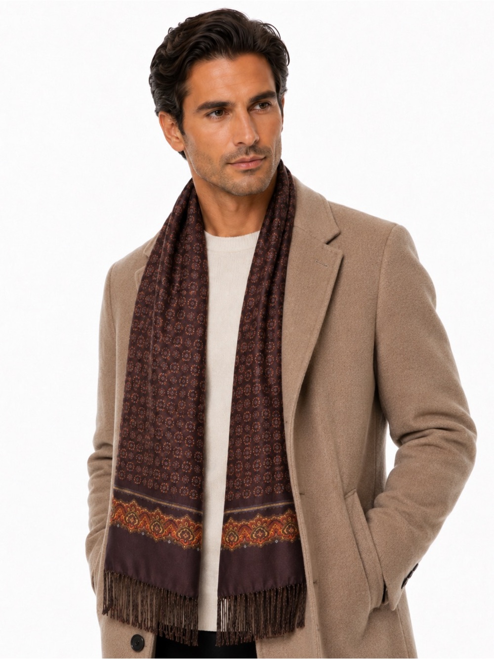 Dion Reversible Italian Silk Wool
Scarf Made in Canada